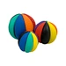 segmented colorful ball natural latex puzzle toy